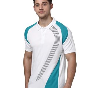 Men's Printed Polo Neck Half Sleeve Collar T-Shirt